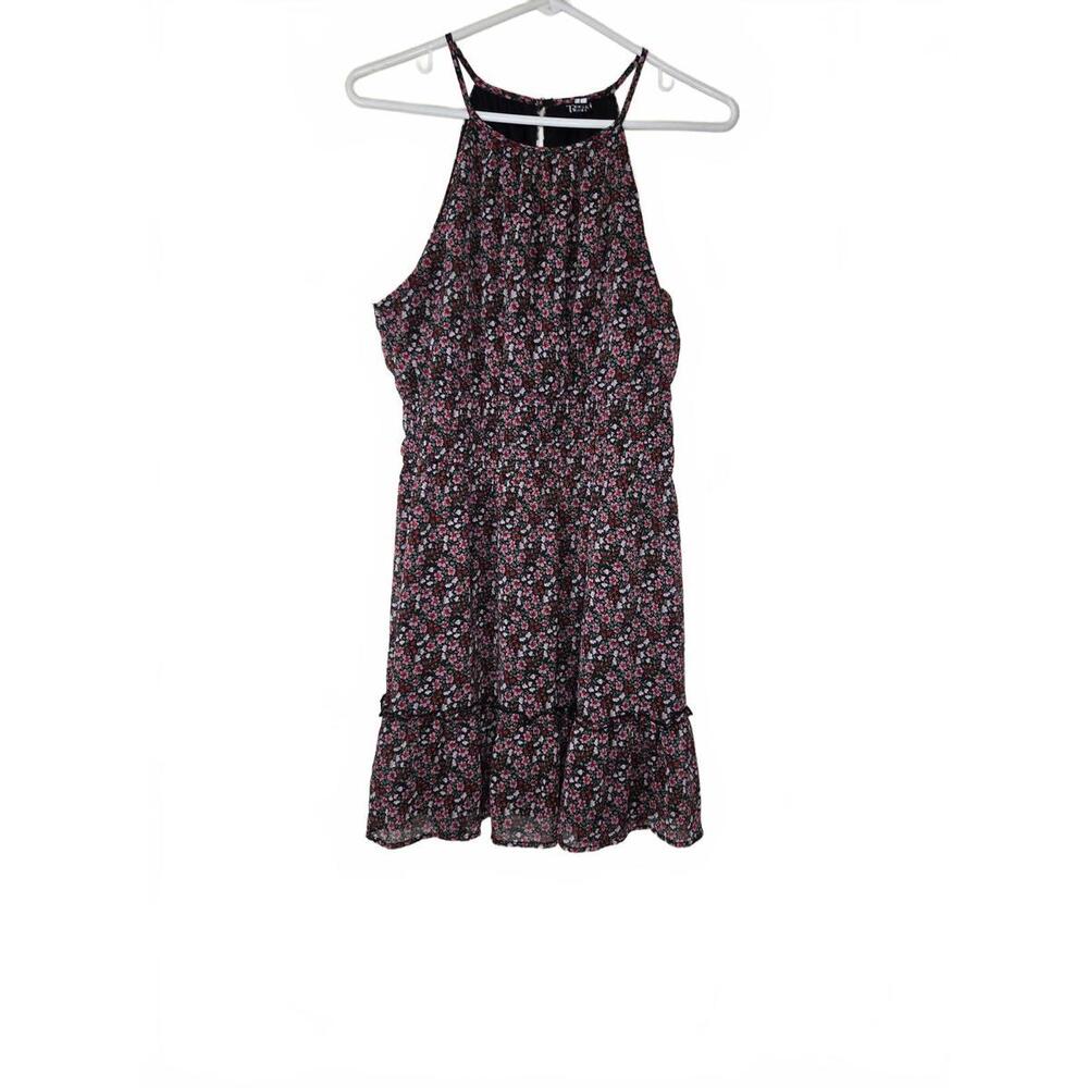 Trixxi Floral Print Sleeveless Dress Size Large